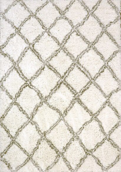 Dynamic Rugs NORDIC 7432-100 White and Silver